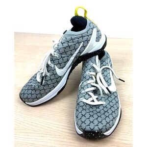 Nike Metcon 4 XD Patch‎ Training Shoes Gray White Yellow AQ3565-017 size 7.5